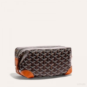 Goyard Bowling 25 Toiletry Bag Svarte Brune | PKXI3986