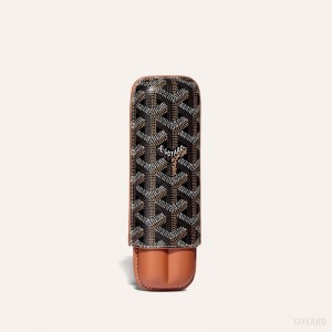 Goyard CHURCHILL 2 CIGAR CASE Svarte Brune | NHFM7788