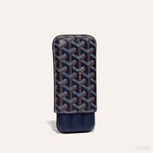 Goyard CHURCHILL 3 CIGAR CASE Marineblå Blå | RUON8402