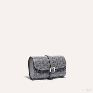 Goyard DOUBLE TRAVEL WATCH CASE Grå | TFXB7749