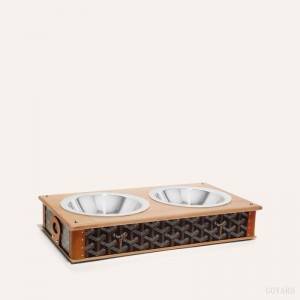 Goyard EDMOND DOUBLE BOWL Svarte Brune | BXVY8533