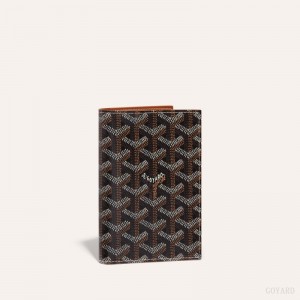 Goyard GRENELLE PASSPORT COVER Svarte Brune | DNOQ5805