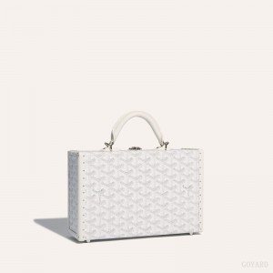 Goyard Grand Hôtel Trunk Bag Hvite | HFEW9416