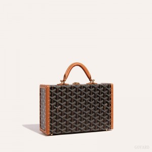 Goyard Grand Hôtel Trunk Bag Svarte Brune | AEUW7882