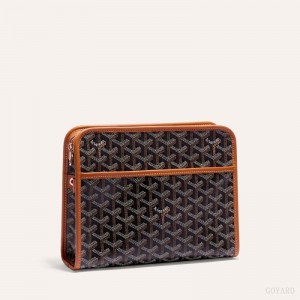 Goyard JOUVENCE MM TOILET BAG Svarte Brune | XQHC2066