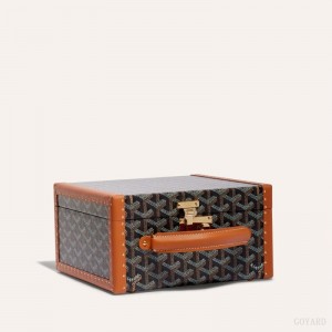 Goyard JOUX 6 WATCH CASE Svarte Brune | ONZY0939