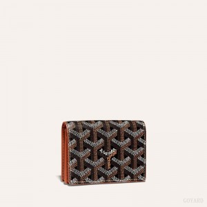 Goyard MALESHERBES CARD WALLET Svarte Brune | UVHS3737