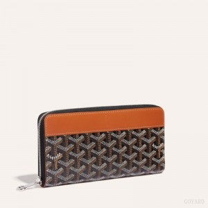 Goyard MATIGNON GM WALLET Svarte Brune | VDJE9160