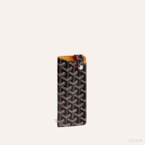 Goyard MONTMARTRE PM GLASSES CASE Svarte Brune | RXYW9508