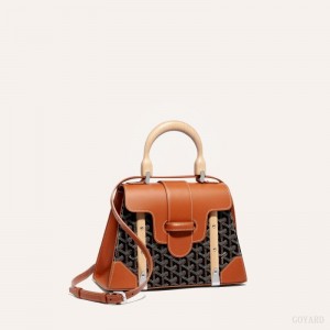 Goyard SAÏGON PM BAG Svarte Brune | PXSM3972