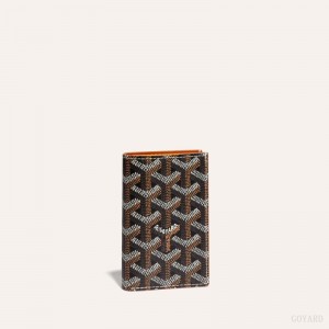 Goyard SAINT-PIERRE CARD WALLET Svarte Brune | QLJN6861