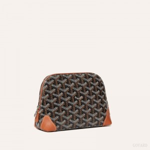 Goyard Vendôme Cosmetic Pouch Svarte Brune | SGDE4611