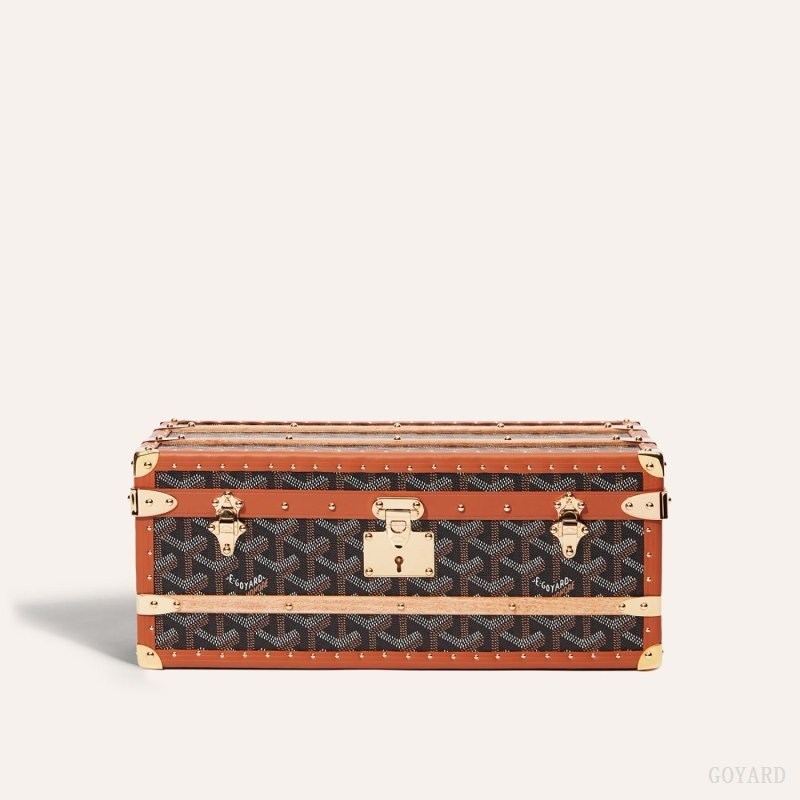 Goyard 352 CASE Svarte Brune | PNRN1966