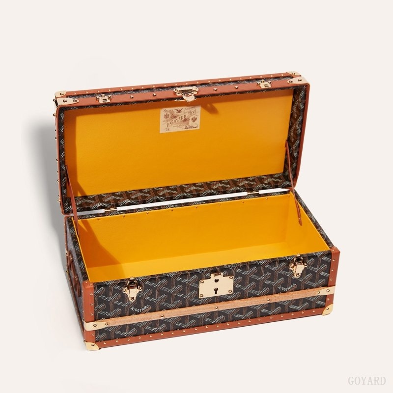 Goyard 352 CASE Svarte Brune | PNRN1966