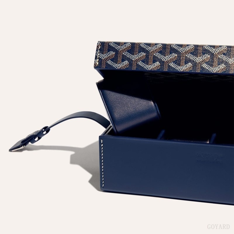 Goyard 8 WATCH CASE Marineblå Blå | RVVW2322