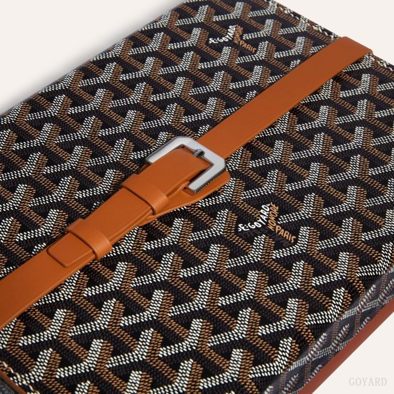 Goyard 8 WATCH CASE Svarte Brune | GQHB1921