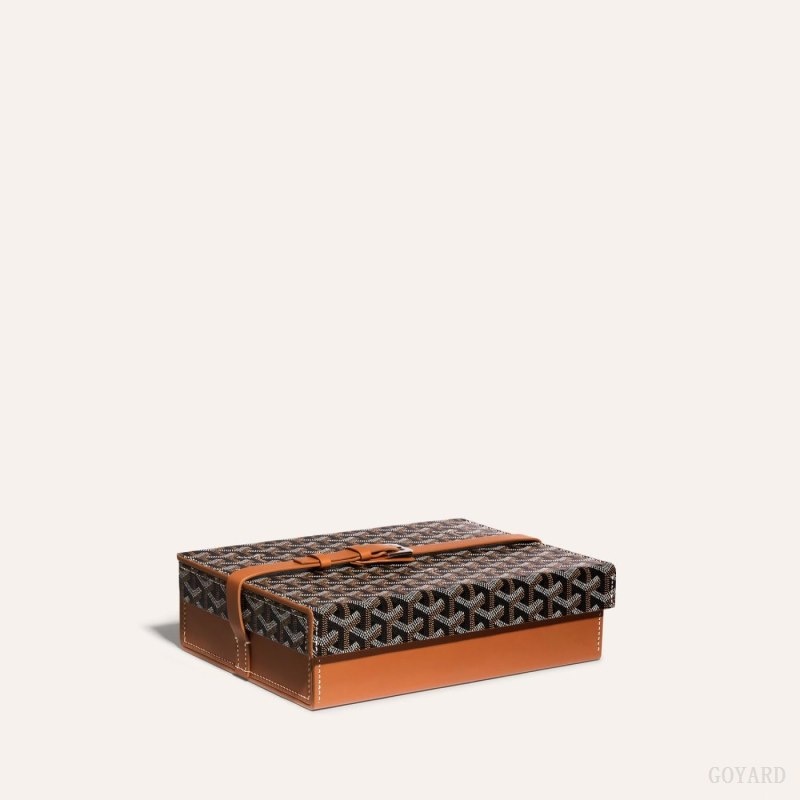 Goyard 8 WATCH CASE Svarte Brune | GQHB1921