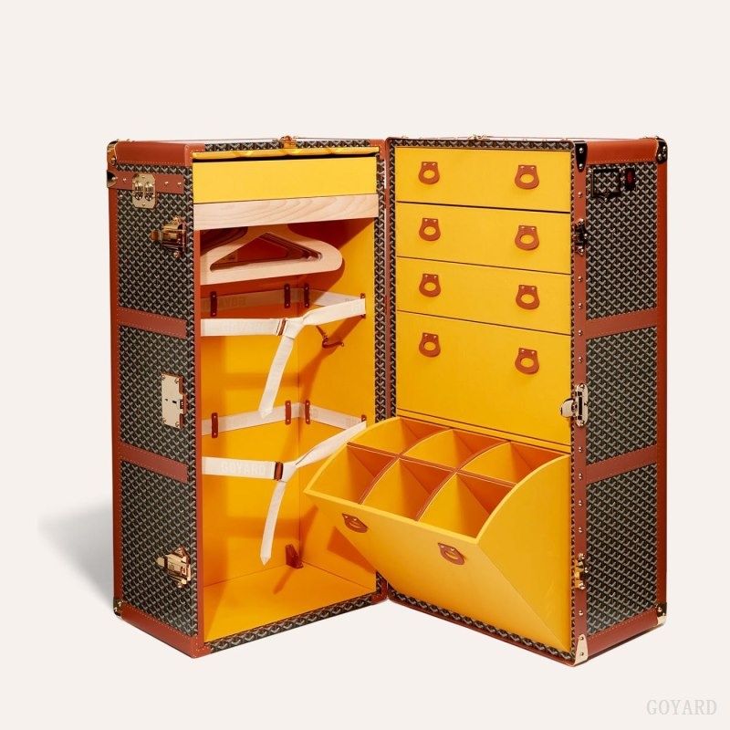 Goyard ARMOIRE TRUNK Svarte Brune | DITP4485