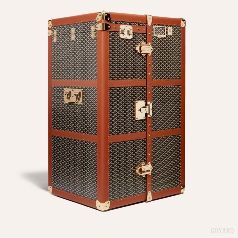 Goyard ARMOIRE TRUNK Svarte Brune | DITP4485