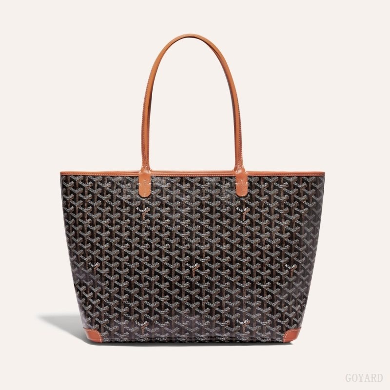 Goyard ARTOIS MM BAG Svarte Brune | SNUF4122