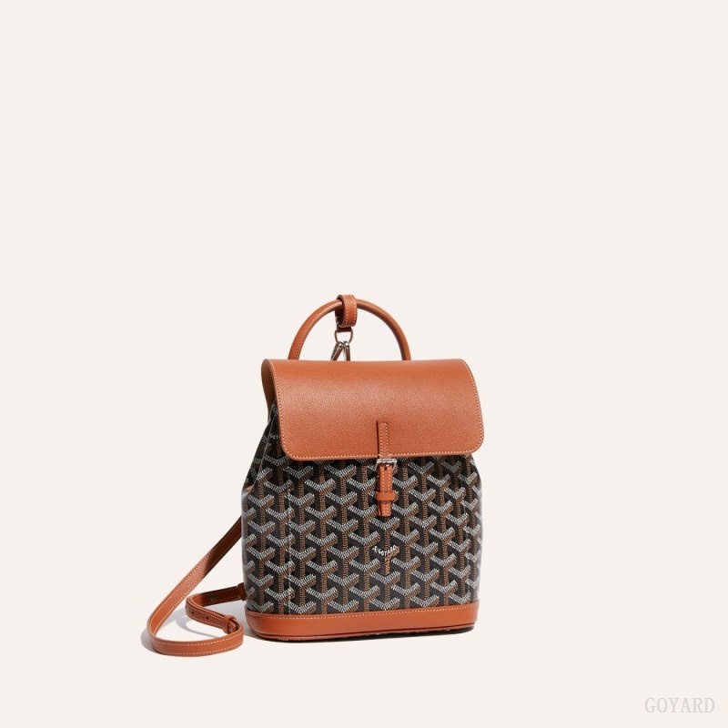 Goyard Alpin Mini Backpack Svarte Brune | EAEM7259