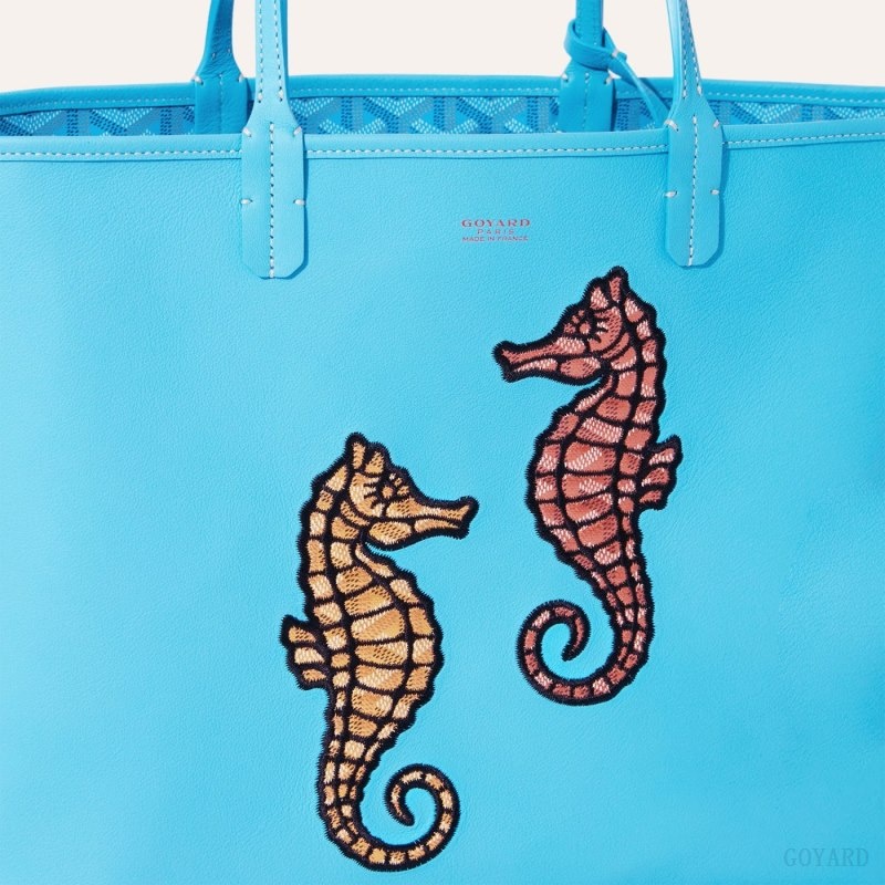 Goyard Anjou PM Seahorse Embroidery Turkis | MLEN1114