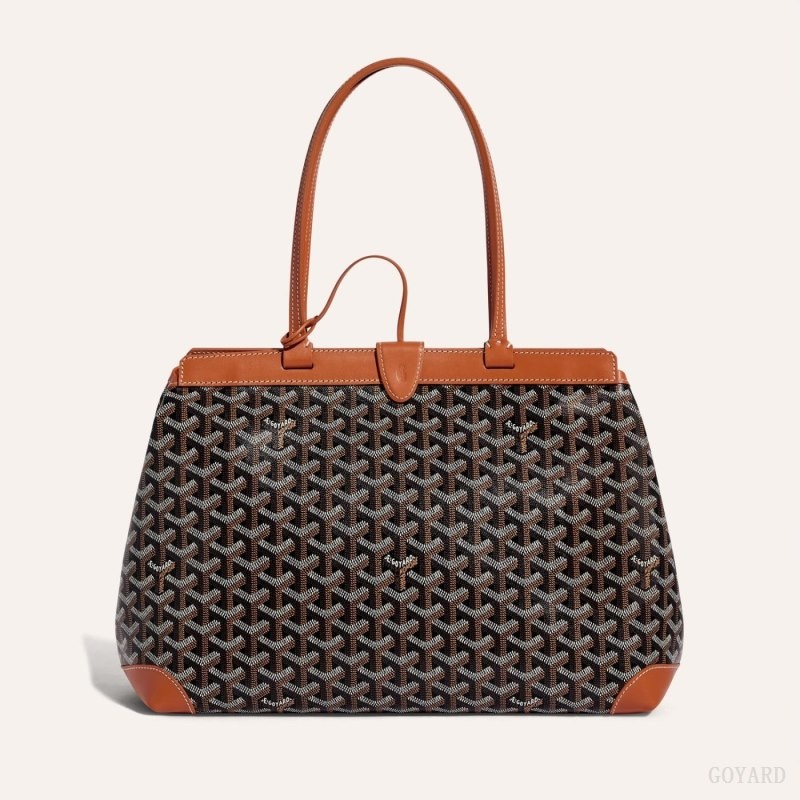 Goyard BELLECHASSE BIAUDE PM BAG Svarte Brune | EEFF4530