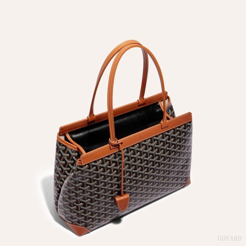 Goyard BELLECHASSE BIAUDE PM BAG Svarte Brune | EEFF4530