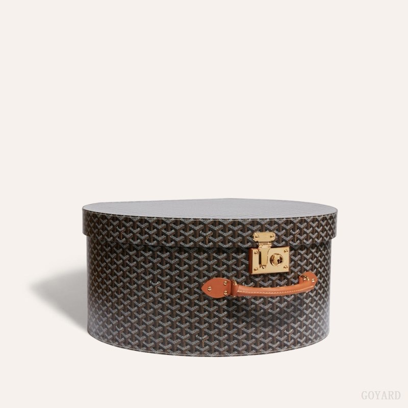 Goyard BOITE CHAPEAU Svarte Brune | GNDQ6479