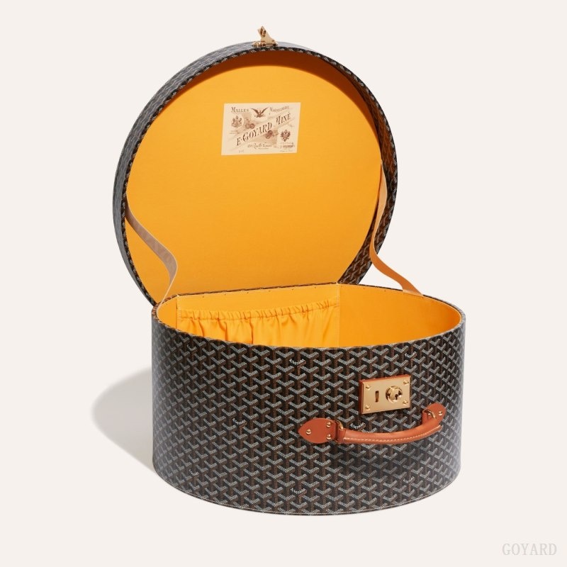 Goyard BOITE CHAPEAU Svarte Brune | GNDQ6479