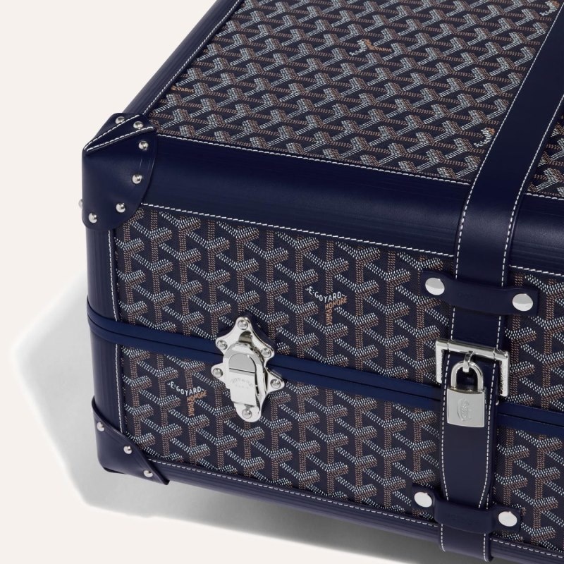 Goyard BOURGET PM TROLLEY CASE Marineblå Blå | FAFH2394