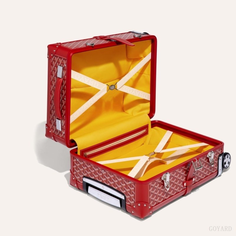 Goyard BOURGET PM TROLLEY CASE Rød | NIKQ0635