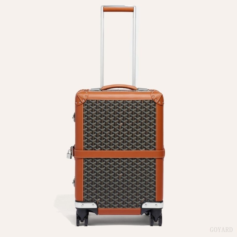 Goyard BOURGET PM TROLLEY CASE Svarte Brune | IEAT1250