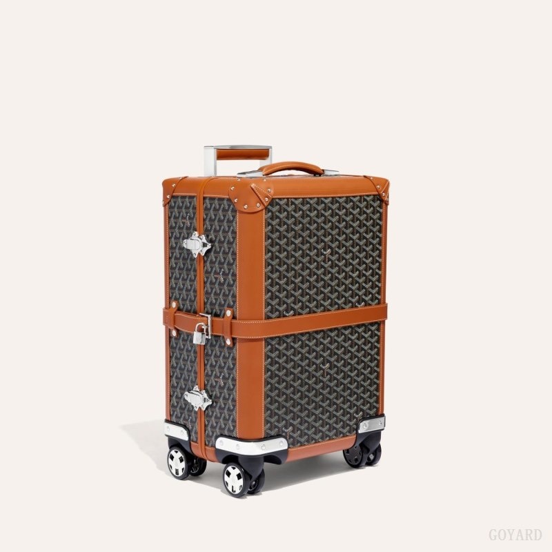 Goyard BOURGET PM TROLLEY CASE Svarte Brune | IEAT1250