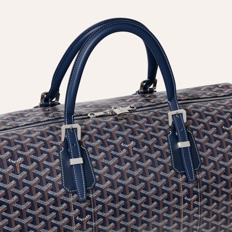 Goyard Boston 50 bag Marineblå Blå | YEJZ1337