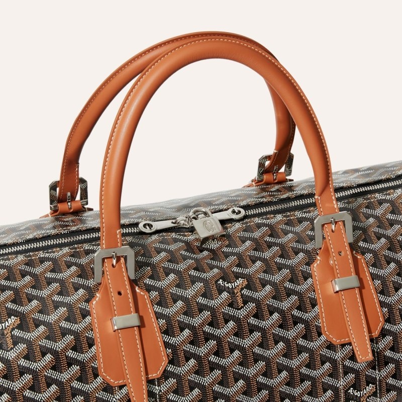 Goyard Boston 50 bag Svarte Brune | LZAK4539