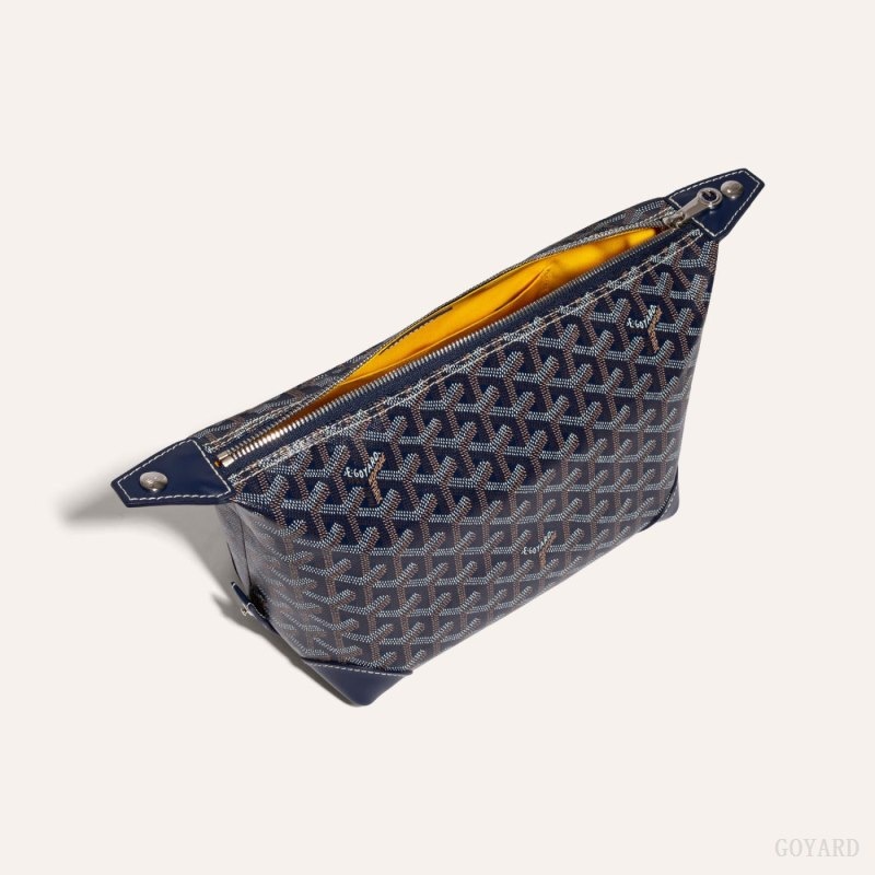 Goyard Bowling 25 Toiletry Bag Marineblå Blå | YDAA9434