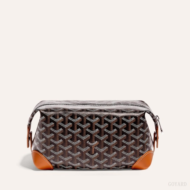 Goyard Bowling 25 Toiletry Bag Svarte Brune | PKXI3986