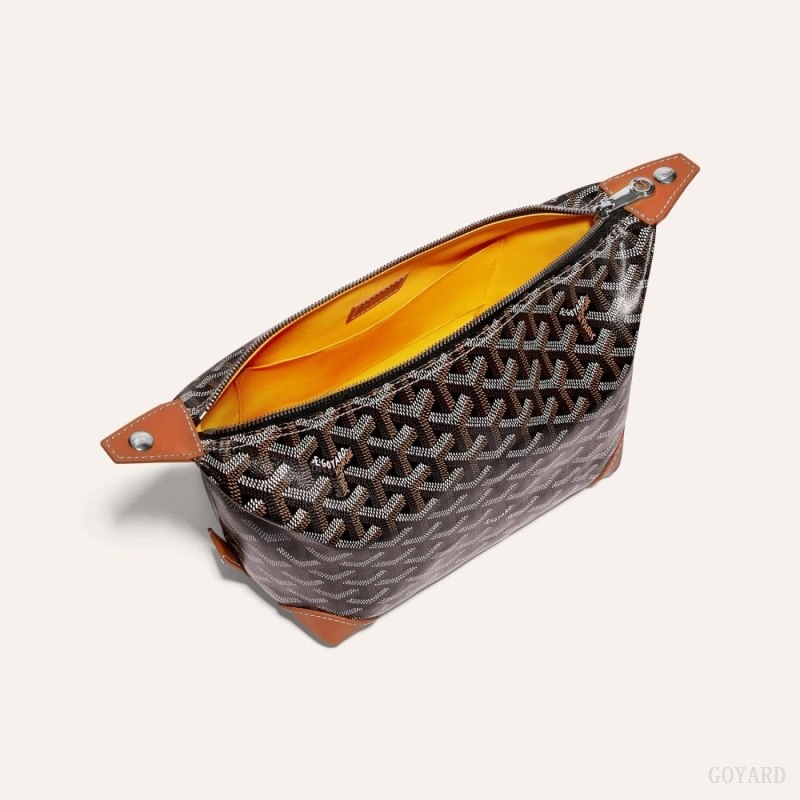 Goyard Bowling 25 Toiletry Bag Svarte Brune | PKXI3986