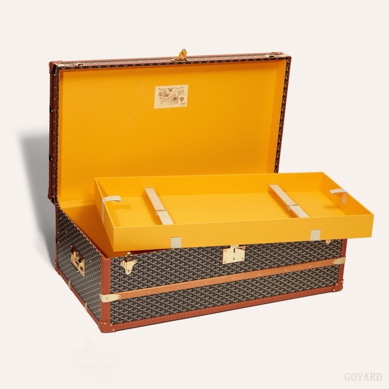 Goyard CABINE TRUNK Svarte Brune | MBWF5375