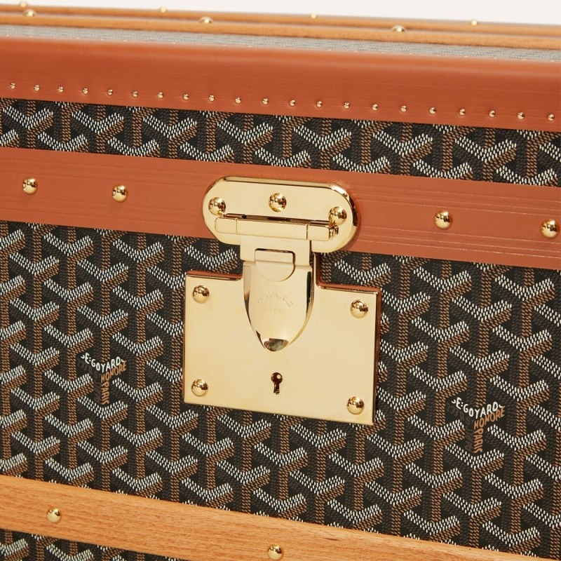 Goyard CABINE TRUNK Svarte Brune | MBWF5375