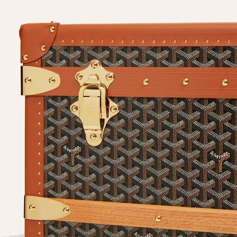 Goyard CABINE TRUNK Svarte Brune | MBWF5375