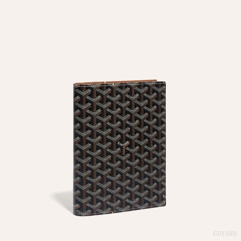 Goyard CASTIGLIONE DOCUMENT COVER Svarte Brune | HMYI2453