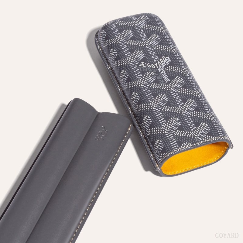 Goyard CHURCHILL 2 CIGAR CASE Grå | GWVH8656