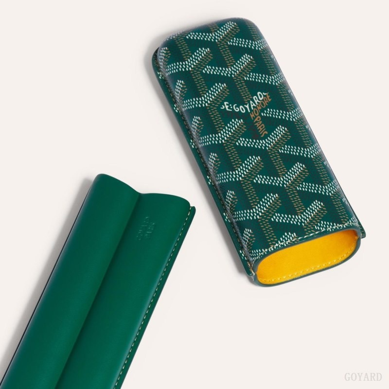 Goyard CHURCHILL 2 CIGAR CASE Grønn | SLCB3292