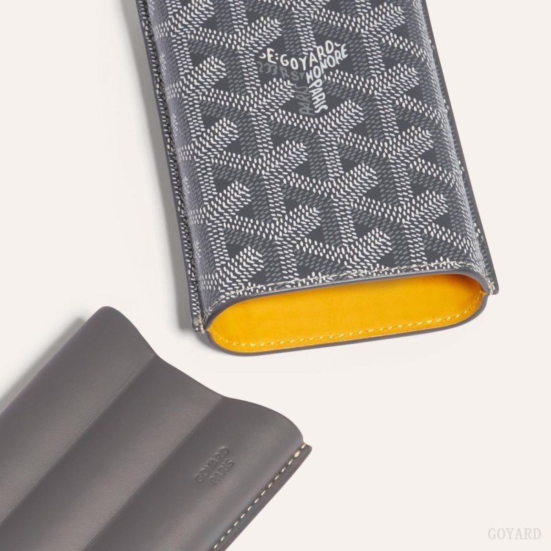 Goyard CHURCHILL 3 CIGAR CASE Grå | MHQJ0575