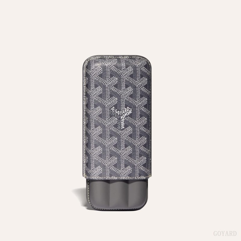 Goyard CHURCHILL 3 CIGAR CASE Grå | MHQJ0575