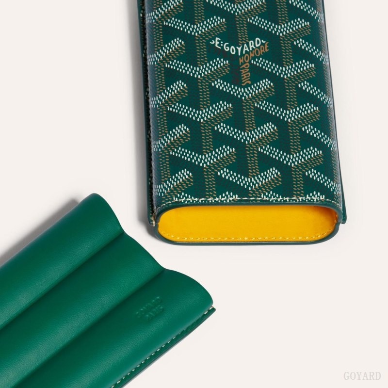 Goyard CHURCHILL 3 CIGAR CASE Grønn | ROJD8926