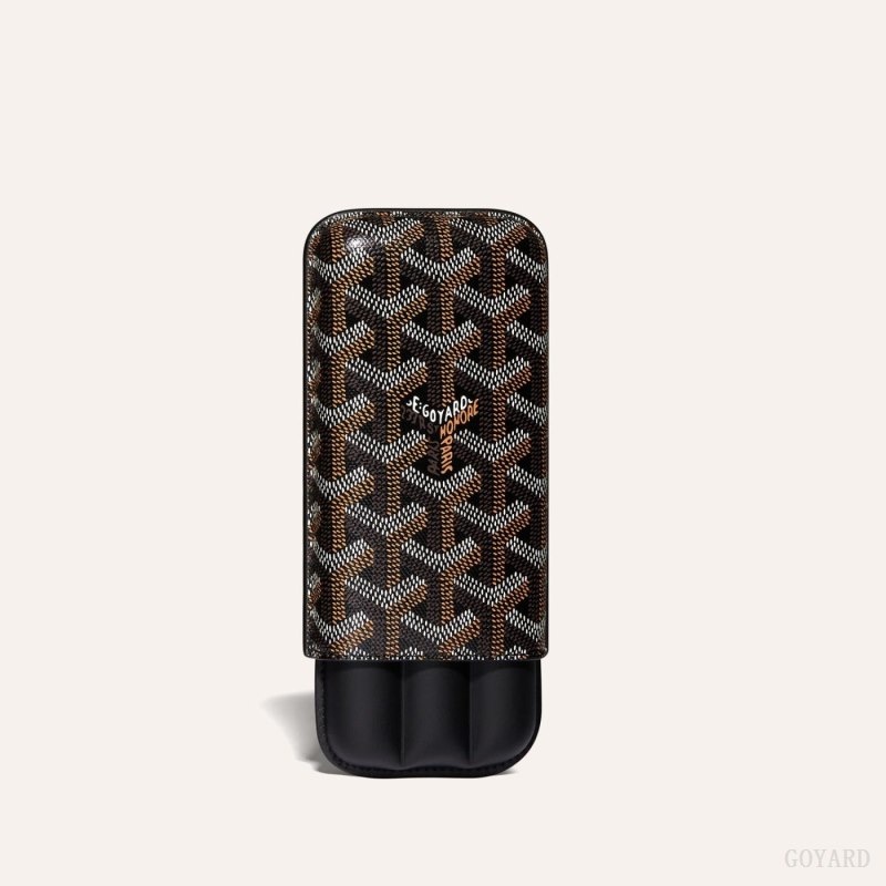 Goyard CHURCHILL 3 CIGAR CASE Svarte | GASB0785