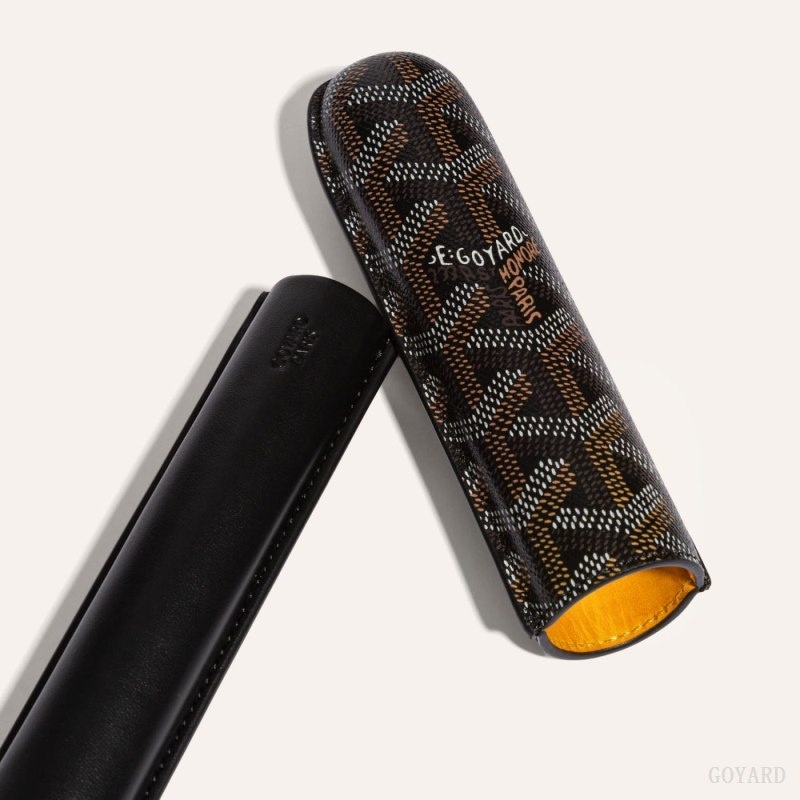 Goyard CHURCHILL SINGLE CIGAR CASE Svarte | GCCZ4118